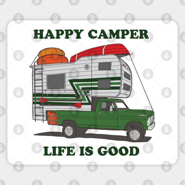 Happy Camper Sticker by happysquatch